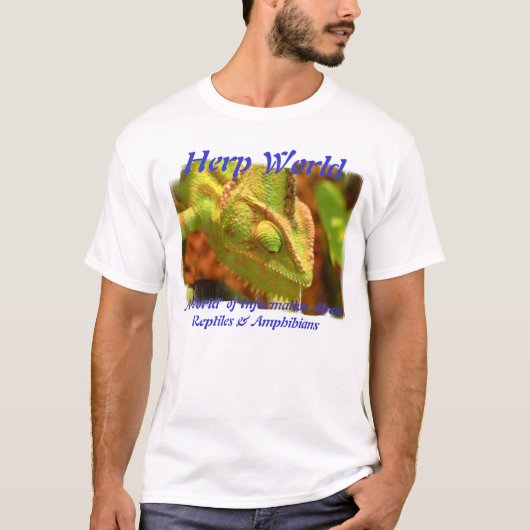 Herpの世界のカメレオンのTシャツ Tシャツ (正面)