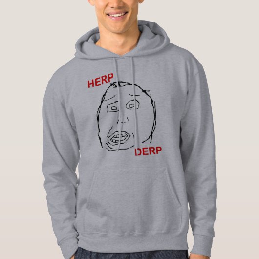 Herp Derp Herp Derping パーカ (正面)