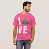 Herpetologist I Love My Pet Veiled Chameleon Tシャツ (正面フル)
