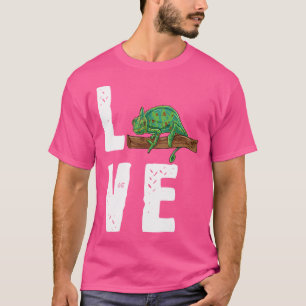 Herpetologist I Love My Pet Veiled Chameleon Tシャツ