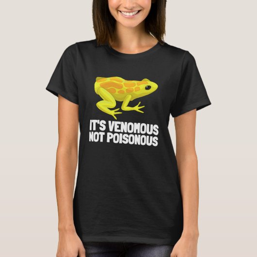 Herpetology Reptile And Amphibians Venomous Not P Tシャツ (正面)