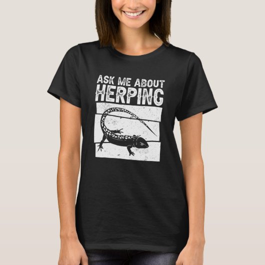 Herpinについて頼Herpetology私 Tシャツ (正面)