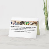 Herpsのハッピーバースデーのカメレオンカード カード (裏面)