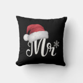 Herr Claus Paare passende Weihnachts-Pyjamas Santa クッション (正面)