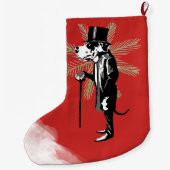 Herr Deutsche Dogge ラージクリスマスストッキング (裏面)