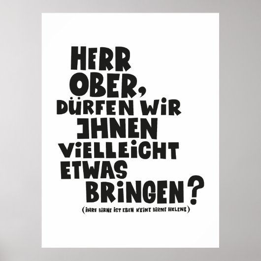 Herr Ober,-Pappa Ante Portas - Loriot Herr Ober ポスター (正面)