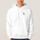 Herren Hoodie mit Personalisierbaren Buchstaben. パーカ (正面)