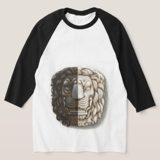 Herren T-Shirt mit Löwe Tシャツ (レイダウン)