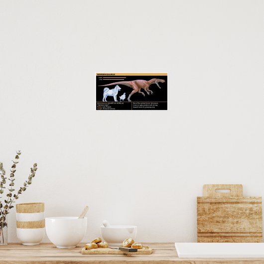 Herrerasaurus - Biology Dinosaur Jurassic ポスター (キッチン)