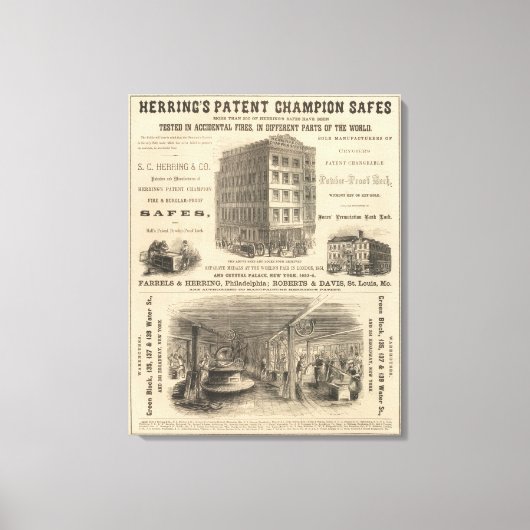 Herringの特許チャンピオンサフェス キャンバスプリント (正面)