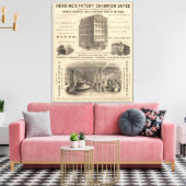 Herringの特許チャンピオンサフェス キャンバスプリント (インサイチュ (リビング))