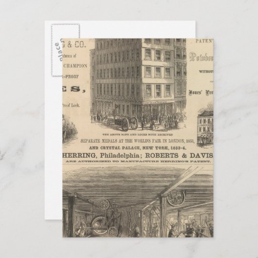 Herringの特許チャンピオンサフェス ポストカード (正面/裏面)
