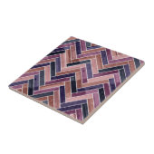 Herringbone Pattern Purple タイル (側面)