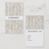 Herringbone stripe 名刺 (正面/裏面)