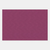Herringbone tweed effect mulberry Christmas ラッピングペーパーシート (正面2)