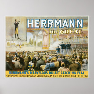 Herrmann素晴らしい~のヴィンテージの弾丸の伝染性の行為 ポスター