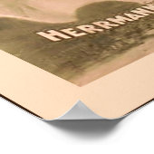 Herrmann the 素晴らし Co. to 1898 toヴィンテージマジシャン ポスター (角)