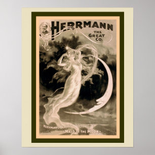 Herrmann the Great Magician Vintage Poster 16 x 20 ポスター