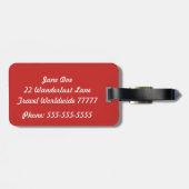 Hersラゲ赤と白ッジタグ ラゲッジタグ (裏面横)