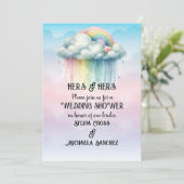 HERS & HERS Lesbian Wedding Shower 招待状 (スタンド正面)