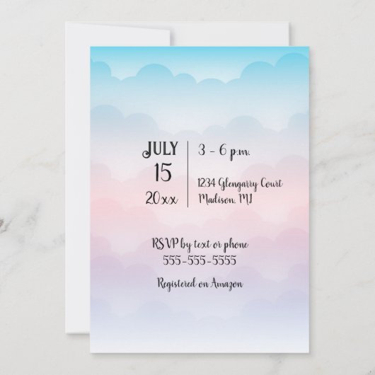 HERS & HERS Lesbian Wedding Shower 招待状 (裏面)