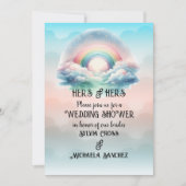 HERS & HERS Lesbian Wedding Shower 招待状 (正面)
