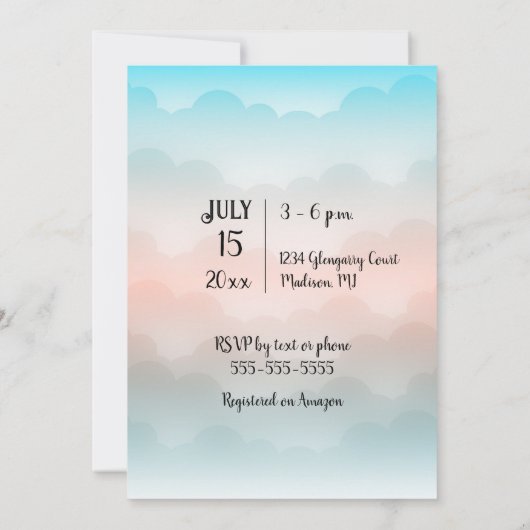 HERS & HERS Lesbian Wedding Shower 招待状 (裏面)