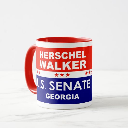 Herschel Walker US Senate Georgia 2022 マグカップ (正面左)