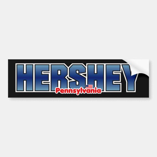 Hersheyのバンパー バンパーステッカー (正面)