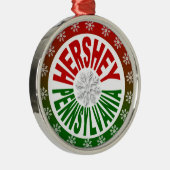 Hersheyペンシルバニアの休日のオーナメント メタルオーナメント (右)
