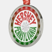 Hersheyペンシルバニアの休日のオーナメント メタルオーナメント (左)