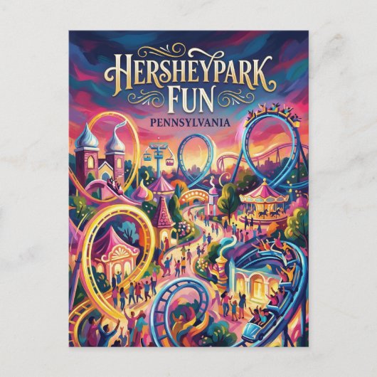 Hersheypark Pennsylvania ポストカード (正面)