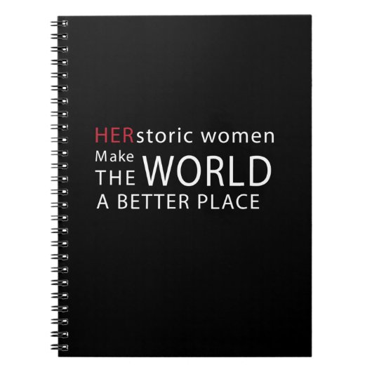 HERstoric Women Empowerment引用文 ノートブック (正面)