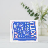 HERSTORYはそれ自体書でない – 投票に現れる! ポストカード (スタンド正面)