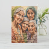 「HerStory：女国際的の日のグリーティングカード シーズンカード (スタンド正面)