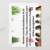 HerStory：女国際的の日のグリーティングカード» シーズンカード (正面/裏面)