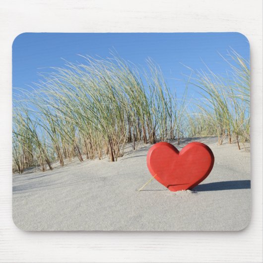 Herz am Strand マウスパッド (正面)