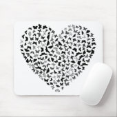 Herz aus Schmetterlingen マウスパッド (マウス)
