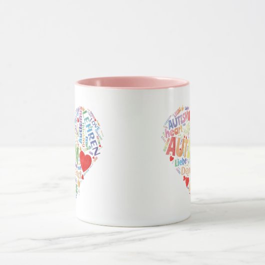 Herz - Autismus マグカップ (中央)