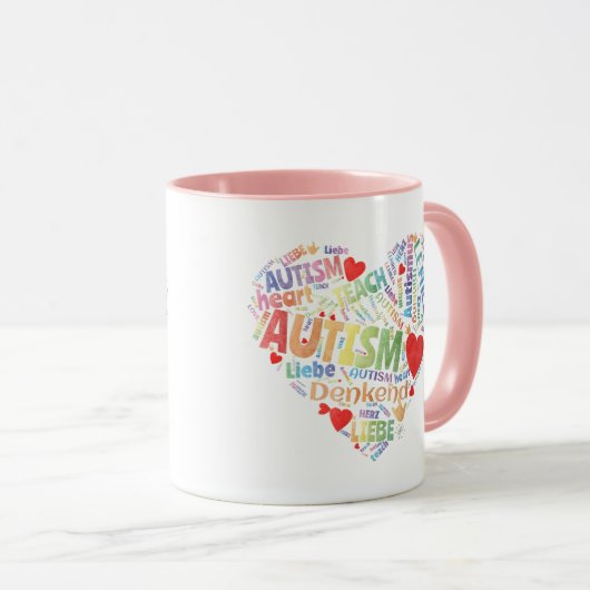 Herz - Autismus マグカップ (正面右)