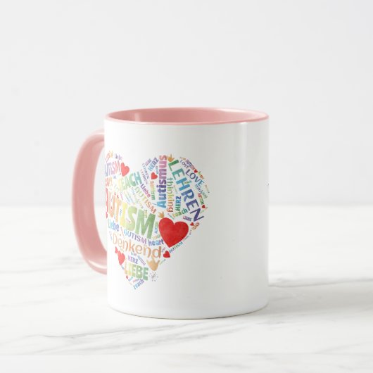 Herz - Autismus マグカップ (正面左)