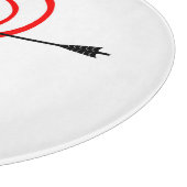 Herz Dartscheibe mit Pfeil カッティングボード (角)