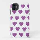 Herz Glitzer pink rosa Case-Mate iPhoneケース (裏面)