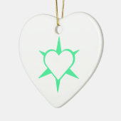 Herz Heart Cœur Cuore Star Starlet Sternchen Stern セラミックオーナメント (左)