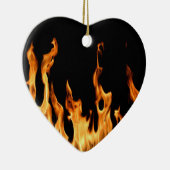 Herz Heart Cœur Flammen Flame Flames Feuer Fire  セラミックオーナメント (右)