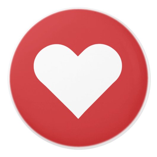 Herz ♥ Heart ♥ Herzen ♥ Hearts retro セラミックノブ (正面)