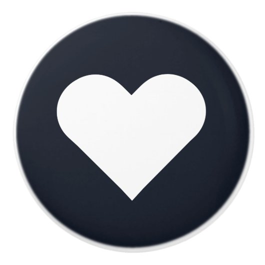 Herz ♥ Heart ♥ Herzen ♥ Hearts retro セラミックノブ (正面)