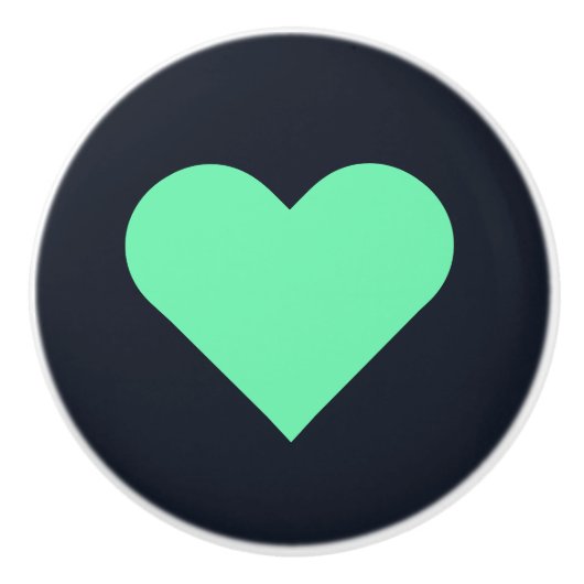 Herz ♥ Heart ♥ Herzen ♥ Hearts retro セラミックノブ (正面)