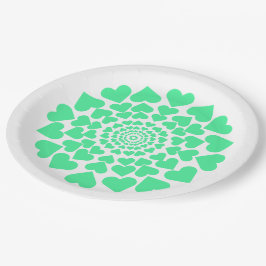 Herz ♥ Heart ♥ Herzen ♥ Hearts retro ペーパープレート