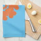 Herz ♥ Heart ♥ Herzen ♥ Hearts retro 70ies 70er キッチンタオル (四つ折り)